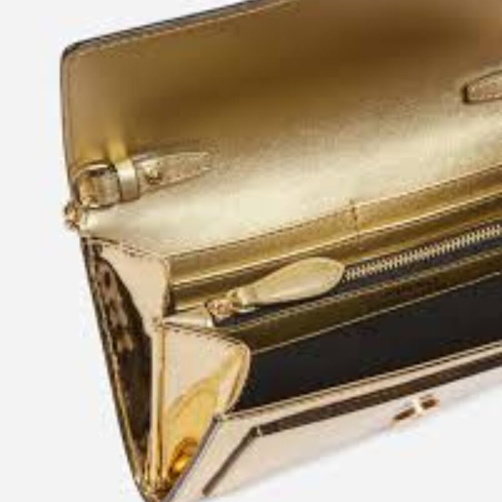 Pinko Gold Mirror Handbag